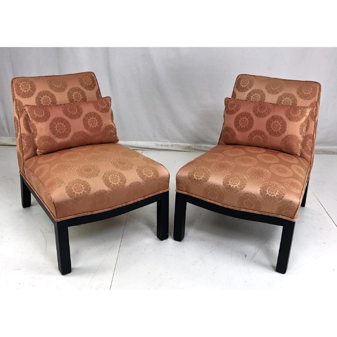 Pr Dunbar style Asian influenced Lounge Chairs. E (1 of 11)