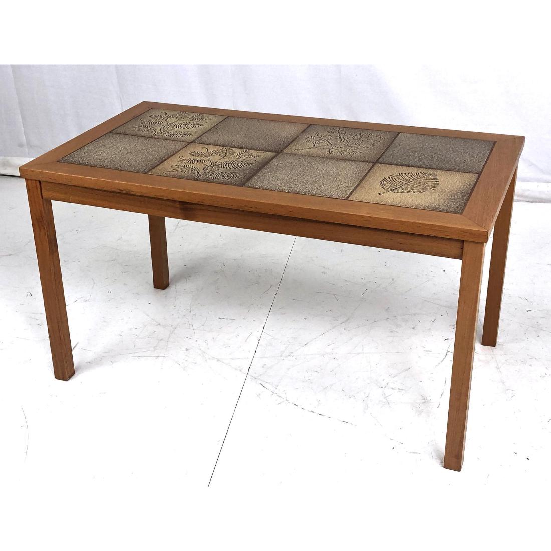 Danish Teak Coffee Table. Modernist. Tile Top wit (1 of 9)
