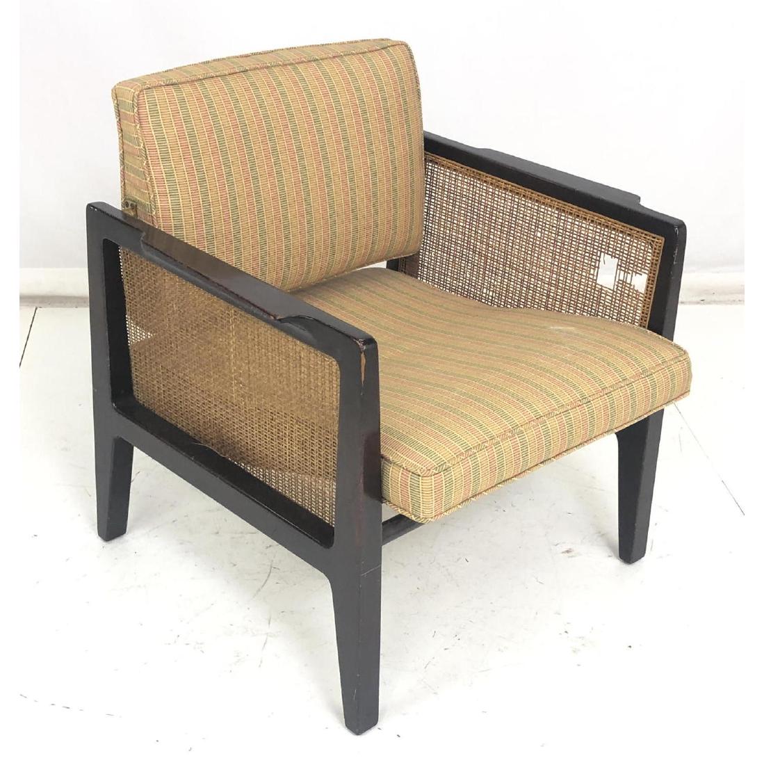 Edward Wormley for DUNBAR Lounge Chair Caned Side Arms (1 of 11)