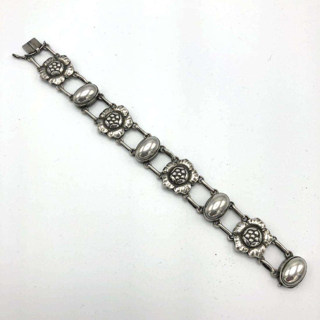 Georg Jensen Bracelet. BLOSSOM Floral and Bead. G (1 of 4)
