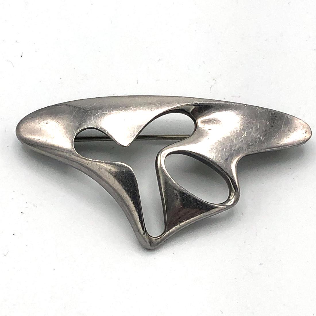 Georg Jensen Amorphic 325 Pin Brooch.  Henning Ko (1 of 3)