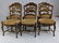 6 French Country Style Carved Oak Dining Chairs. - 3
