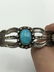 4 Silver American Indian Turquoise Bracelets. 1) - 9