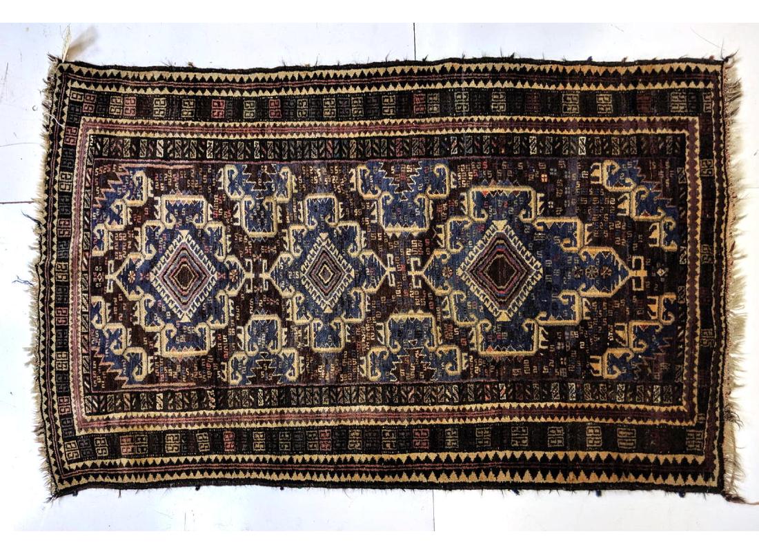 6'8x3'10 Handmade Oriental Carpet geometric desig (1 of 9)