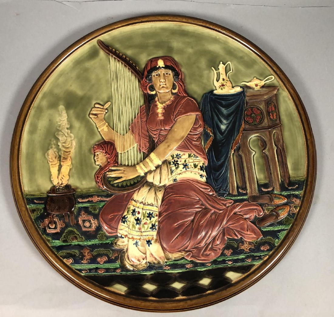 SCHUTZ CILLI Large Figural Ceramic Wall Plaque. M (1 of 12)