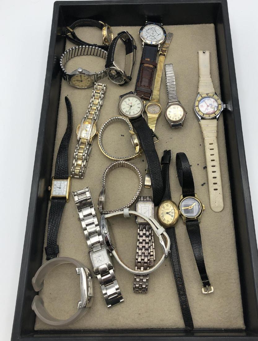 17pc Assorted Wrist Watch Lot. Assorted vintage a (1 of 12)