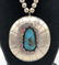 FW Native American Indian Turquoise Pendant Neckl