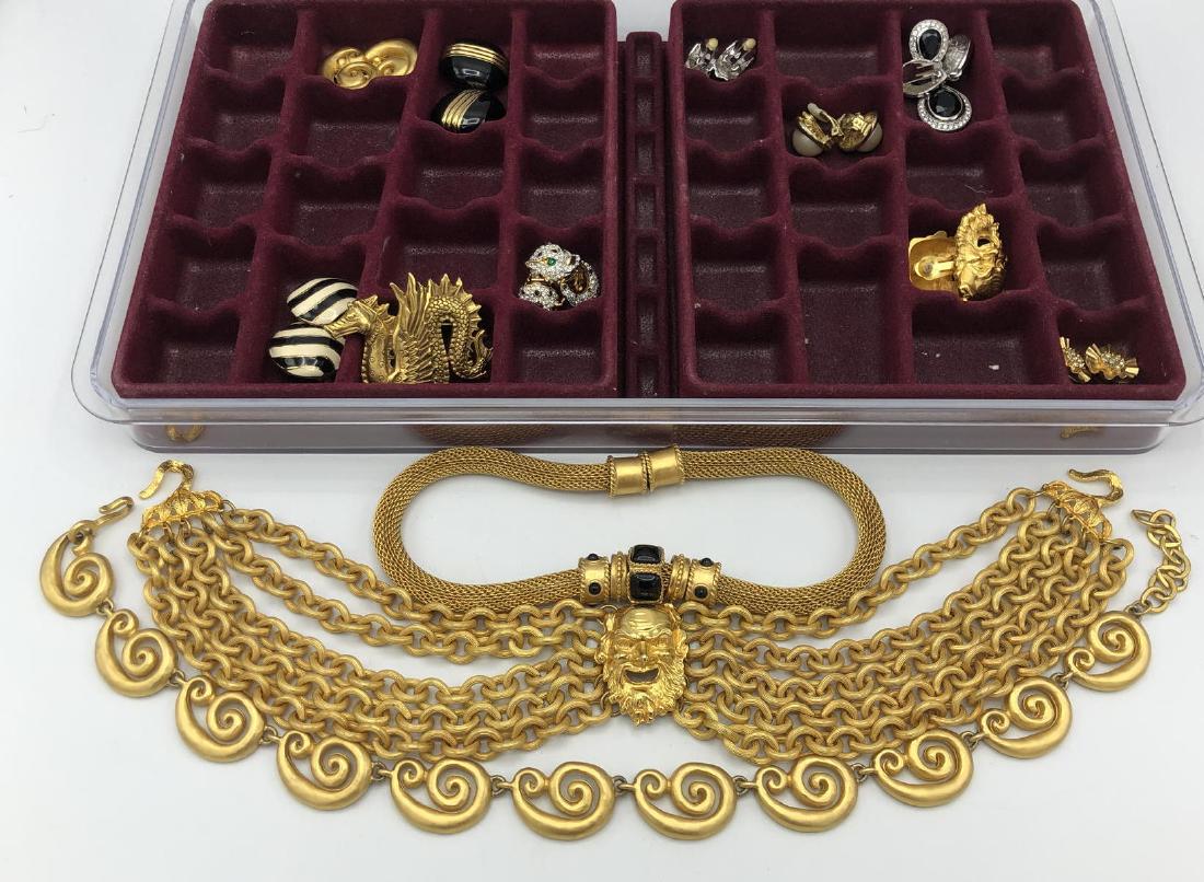 13pc Costume Jewelry Earrings & Necklaces. PREVOS (1 of 14)