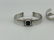 3pc Modernist Sterling Silver Bracelets. Signed N - 2