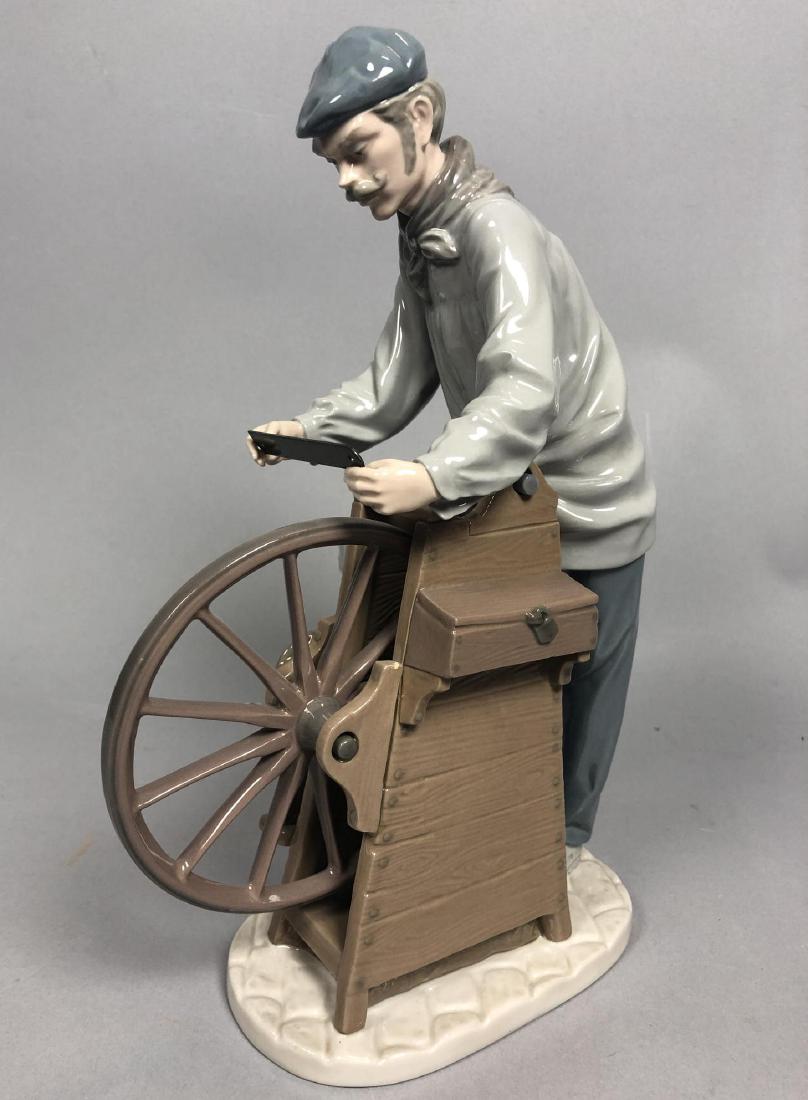 LLADRO Spain Porcelain Figure Man at Grinding Whe (1 of 5)