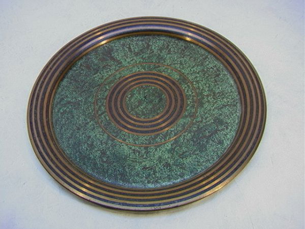 Large Carl Sorensen Bronze Round Tray. Great Origi: Large Carl Sorensen Bronze Round Tray. Great Original Patina. Dimensions: Condition: Excellent condition. US Shipping charge: $14 Not every item is cataloged. See