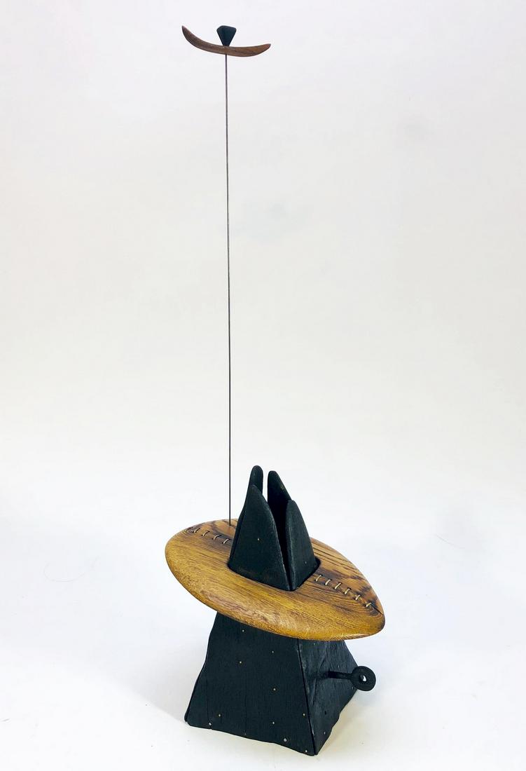 ADAM HENDERSON sculpture- End Game - ebonized wood (1 of 14)