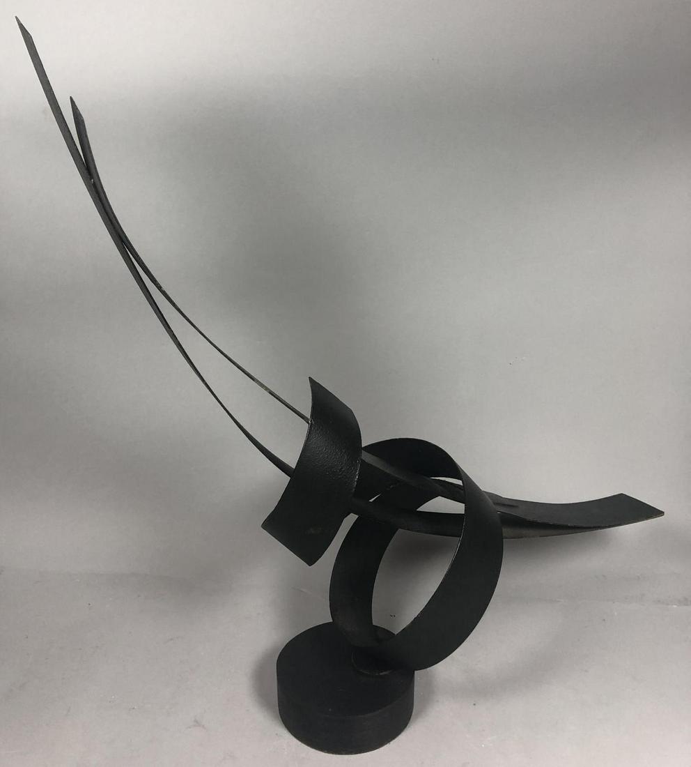 Signed ROPER Modernist Metal Ribbon Sculpture. Jo (1 of 7)