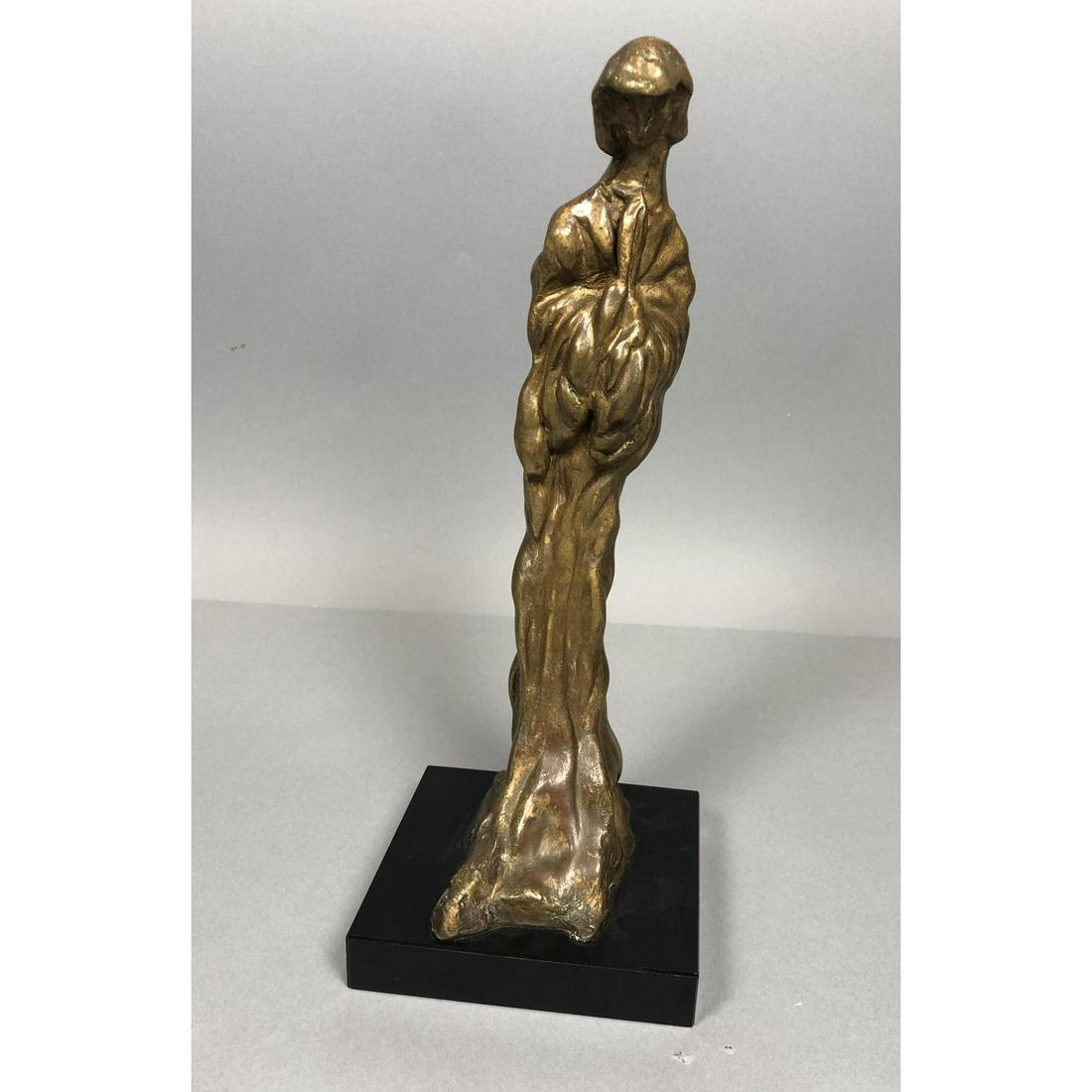 Signed P A Modernist Figural Bronze Sculpture. Ro (1 of 5)