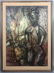 MICHAEL LENSON Modernist Oil Painting. Tribal Im