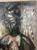 MICHAEL LENSON Modernist Oil Painting. Tribal Im - 4