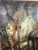MICHAEL LENSON Modernist Oil Painting. Tribal Im - 5