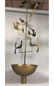 TOMMI PARZINGER Figural Bird Brass Chandelier. We - 3