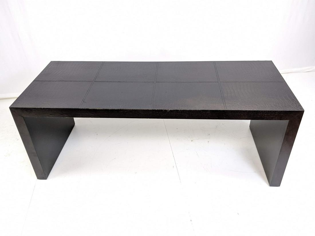 FENDI Faux Black Alligator Console Hall Table. Eb (1 of 9)