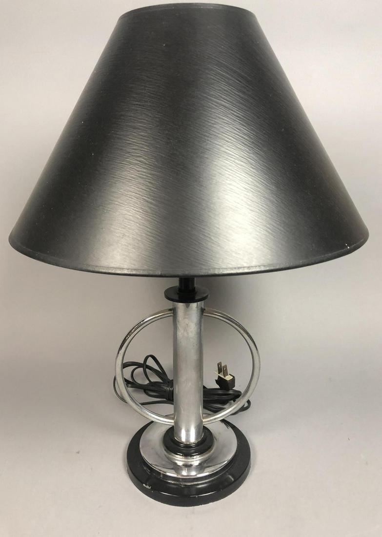 Art Deco Chrome Black Machine Age Lamp. Donald De (1 of 8)