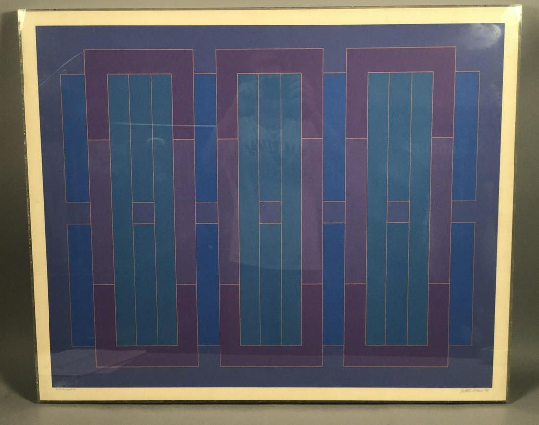 PETER STROUD Artist Proof Light blue and purple (1 of 11)