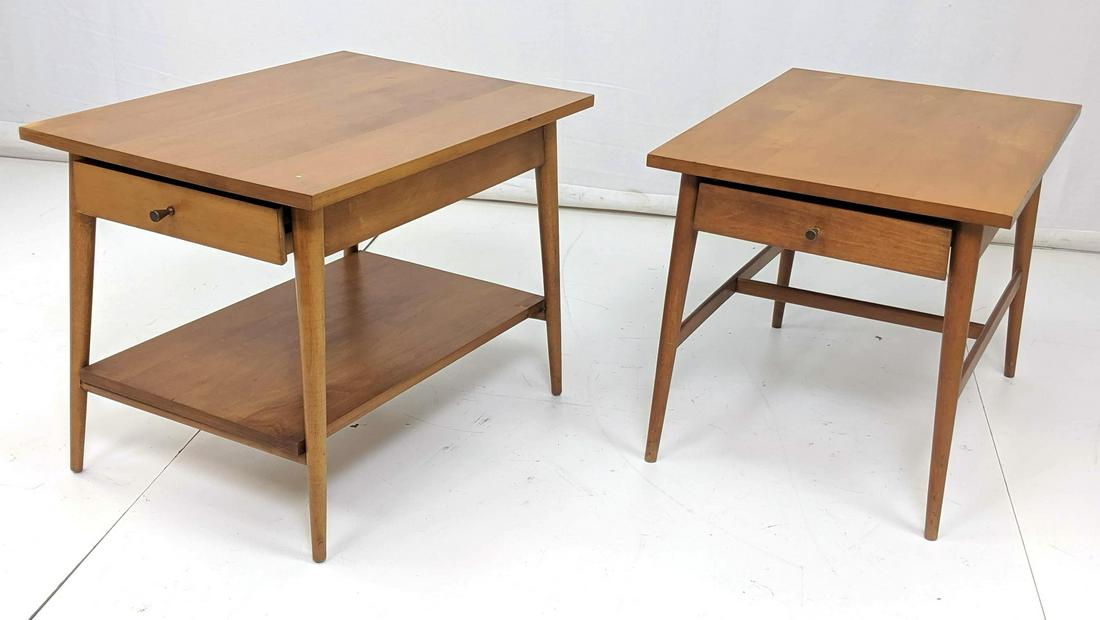 2pc PAUL MCCOBB Planner Group End Tables. Black f (1 of 13)