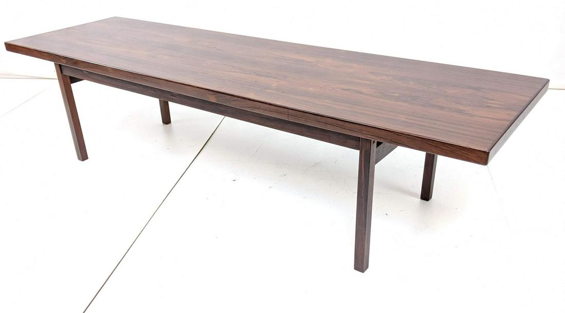 Danish Modern Rosewood Coffee Table w Square Peg (1 of 8)
