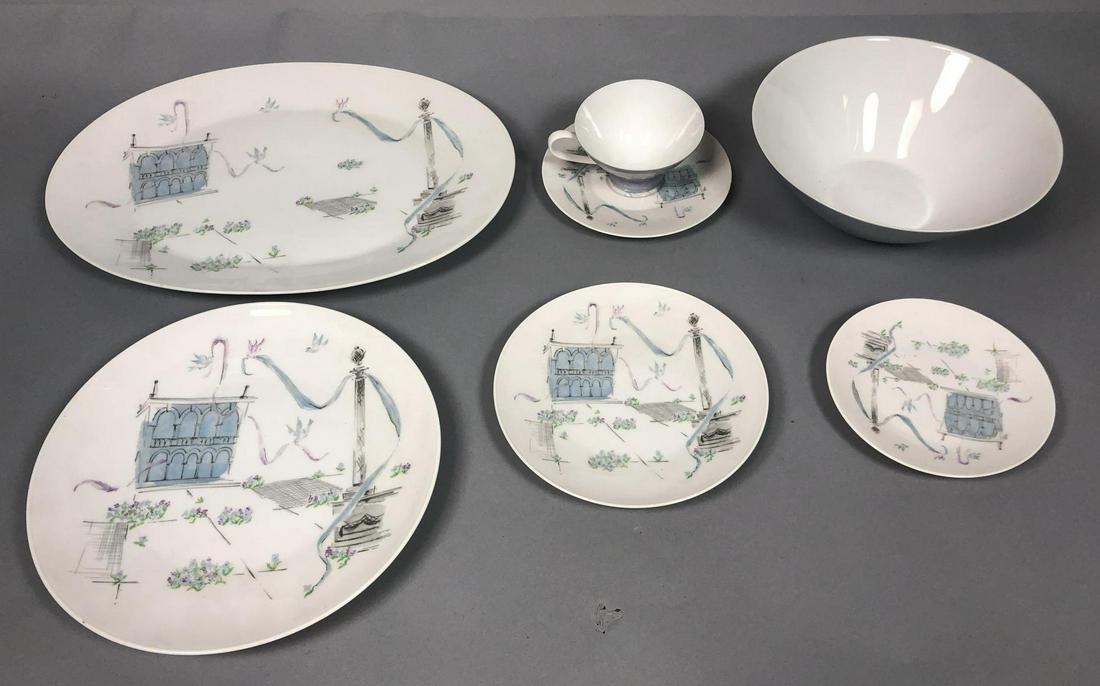58pc Dinnerware ROSENTHAL  Raymond Loewy PLAZA wi (1 of 9)
