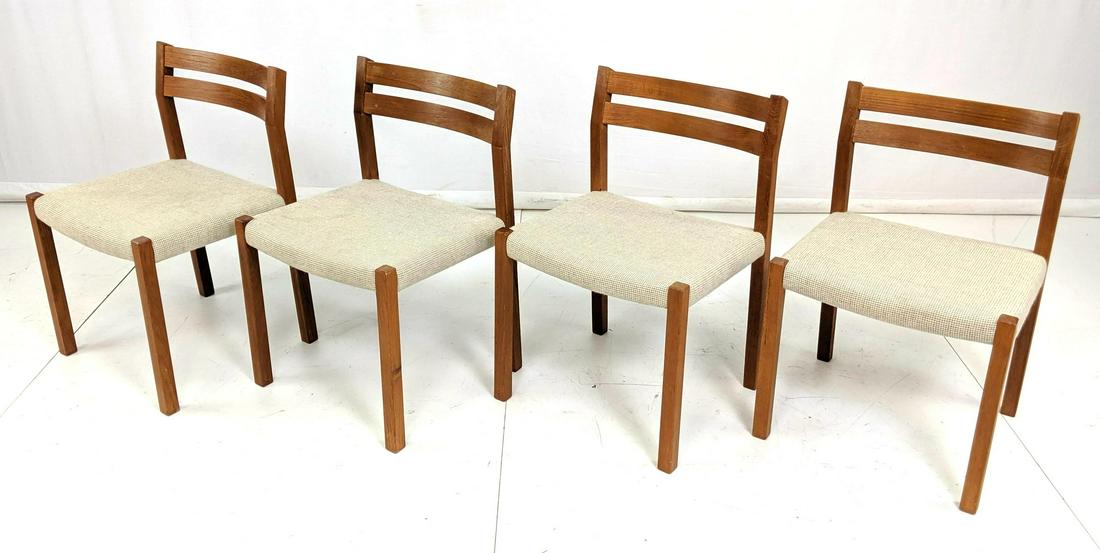 4 J L MOLLER Danish Teak Dining Chairs. Dining Ca (1 of 9)