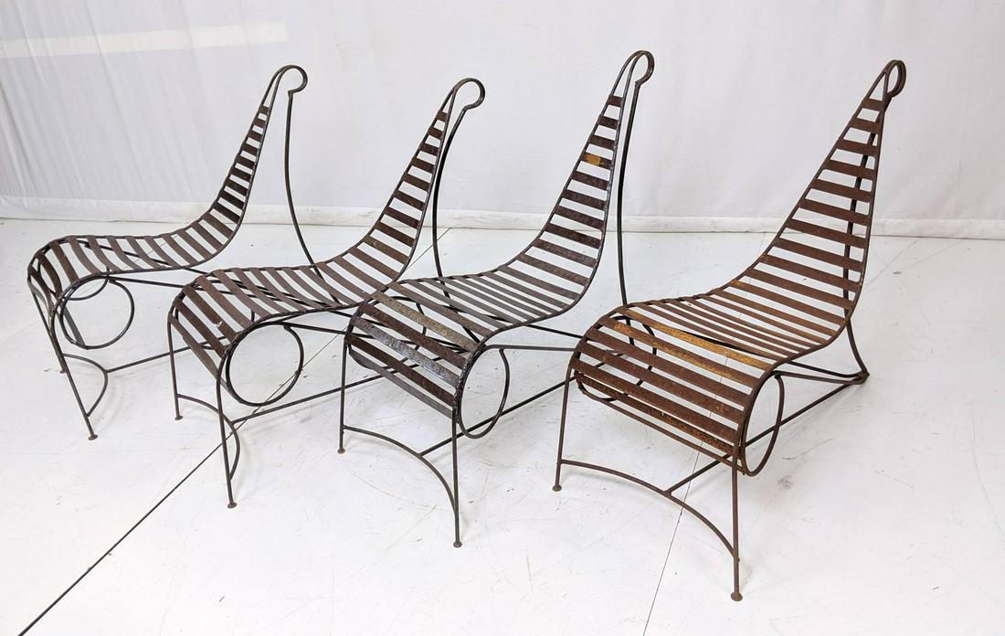 Set Andre Dubreuil Style 4 Sculptural Metal Slat (1 of 10)