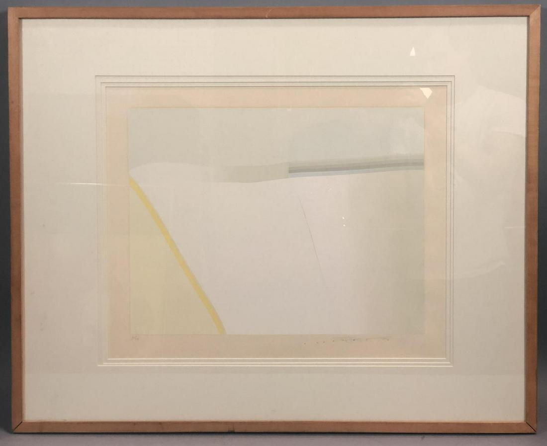 Artist signed and numbered Modernist Print. Light (1 of 7)