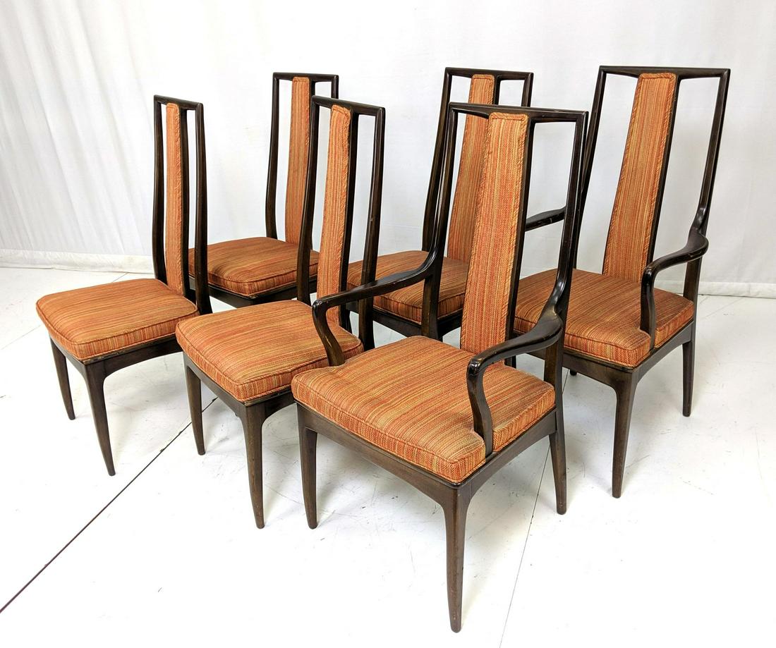 Set 6 John Stuart Tall Back Dining Chairs. Tall o (1 of 15)