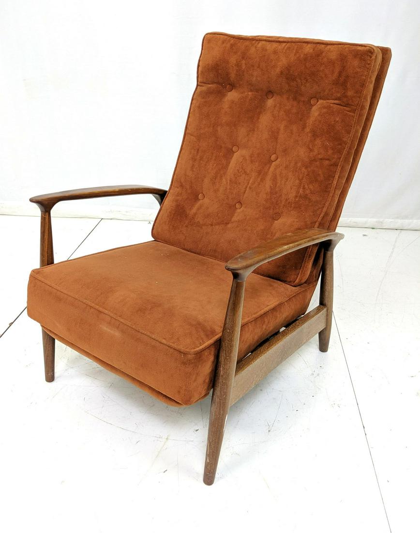 MILO BAUGHMAN Reclining Tall Back Lounge Chair. M (1 of 11)