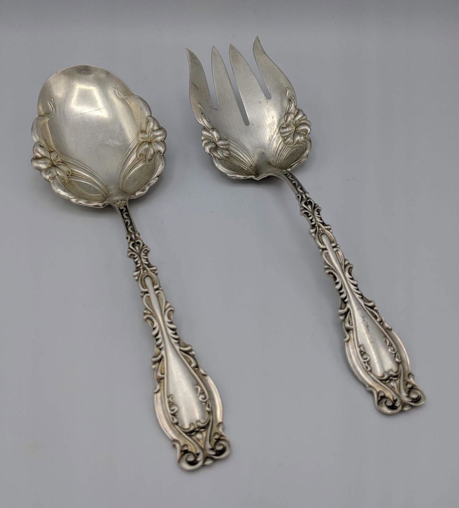 Pr WEBB Sterling Silver Serving Pieces. Art Nouve (1 of 7)
