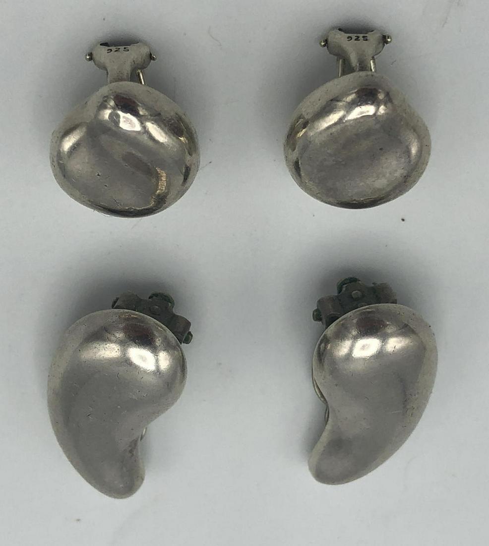 2 Pr Modernist Sterling Earrings. PERETTI. JONDEL (1 of 10)