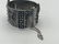 Silver Metal Brutalist Hinged Cuff Bracelet. Mode - 4