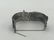 Silver Metal Brutalist Hinged Cuff Bracelet. Mode - 8