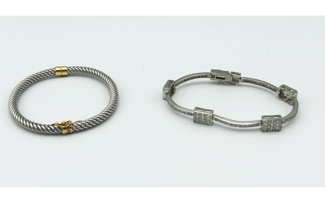 2 Pc Designer Costume Jewelry Bracelets. MILOR St (1 of 8)