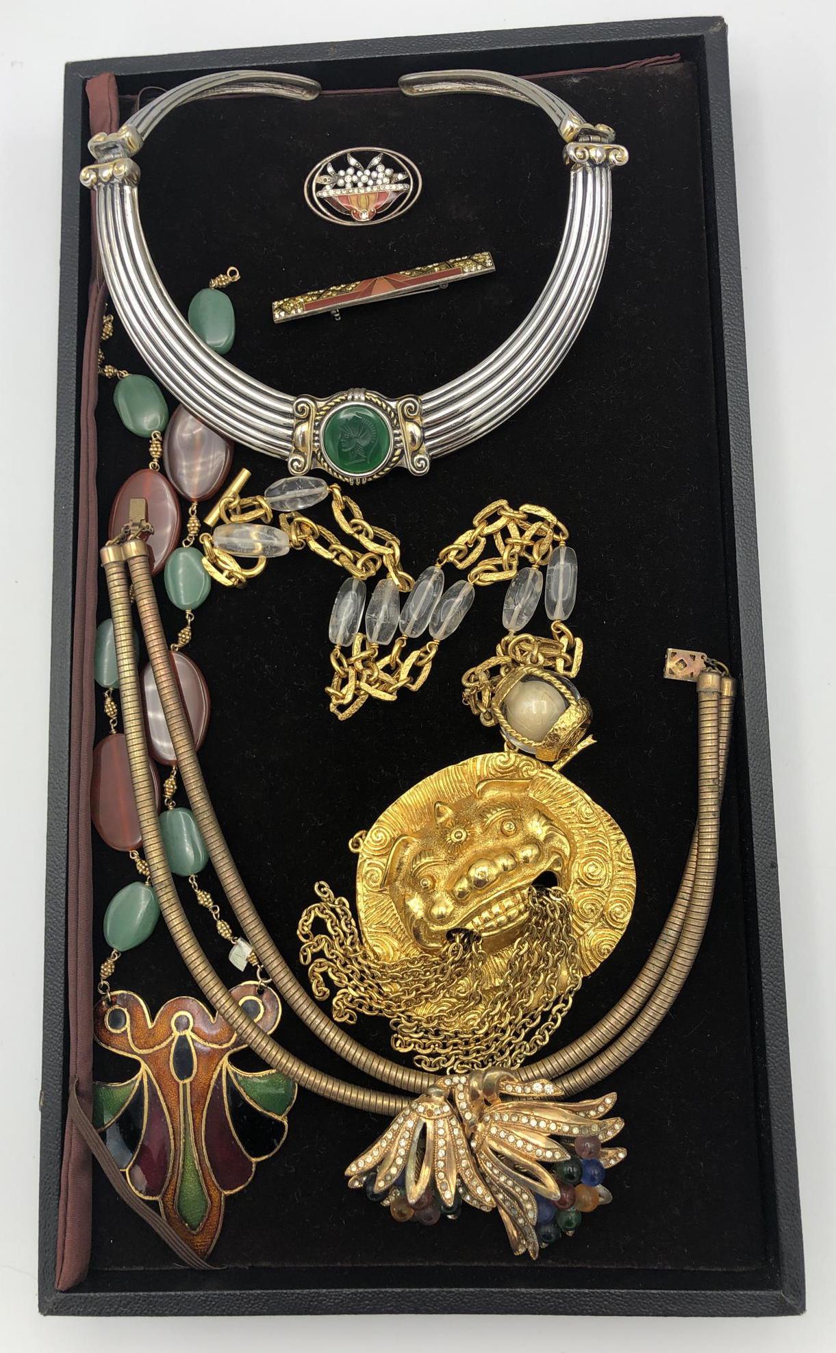 7 Pc Designer Costume Jewelry. YSL Chinese Lanter (1 of 17)