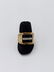18K Gold Mans' Black Onyx Diamond Ring. Marked 18 - 2