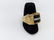 18K Gold Mans' Black Onyx Diamond Ring. Marked 18 - 3
