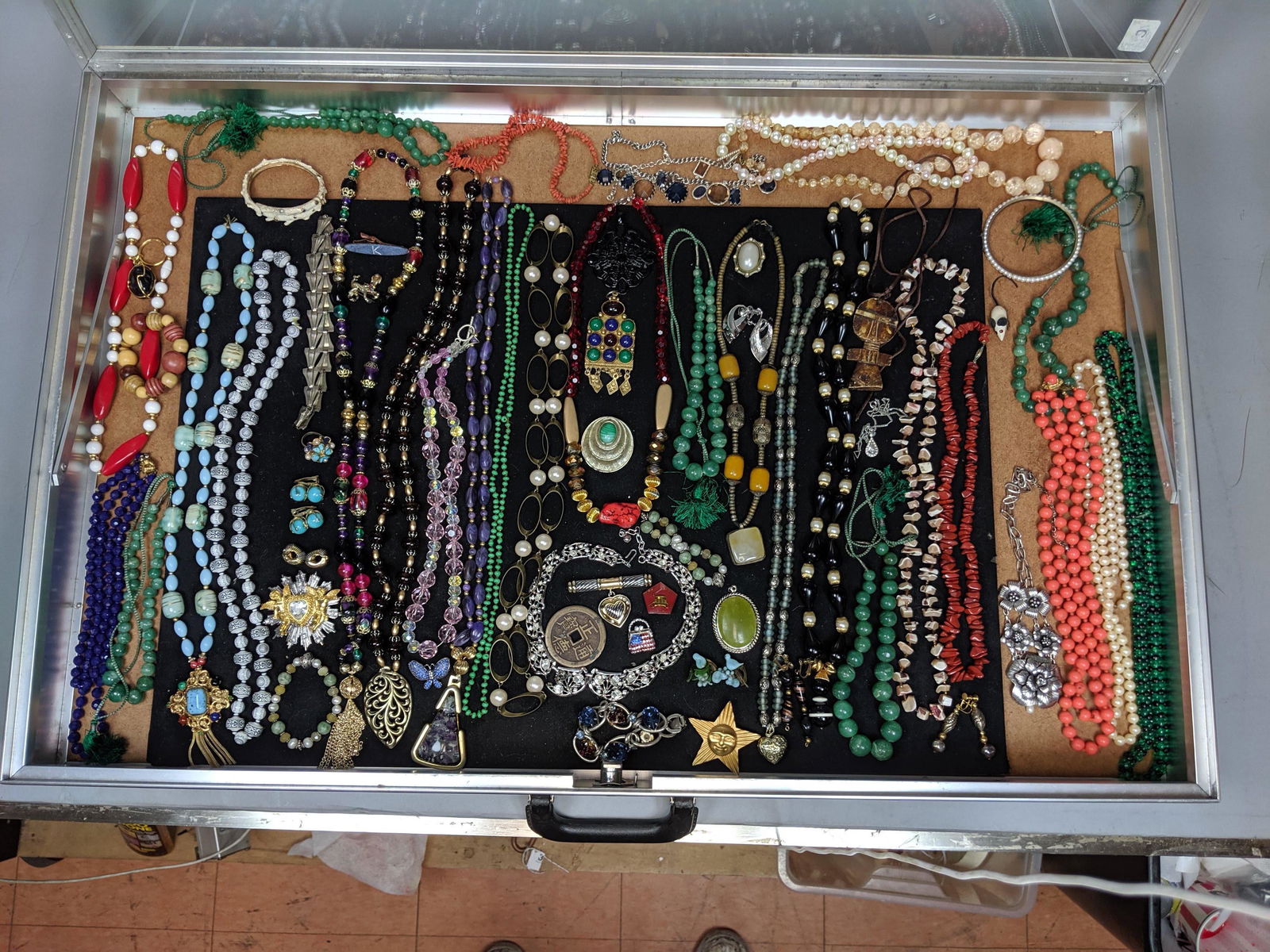 Case Lot C. Large costume jewelry lot. Mostly nec (1 of 12)