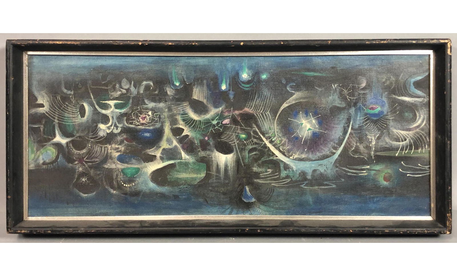 LEO MANSO Modernist Abstract Oil Painting on Canv (1 of 9)