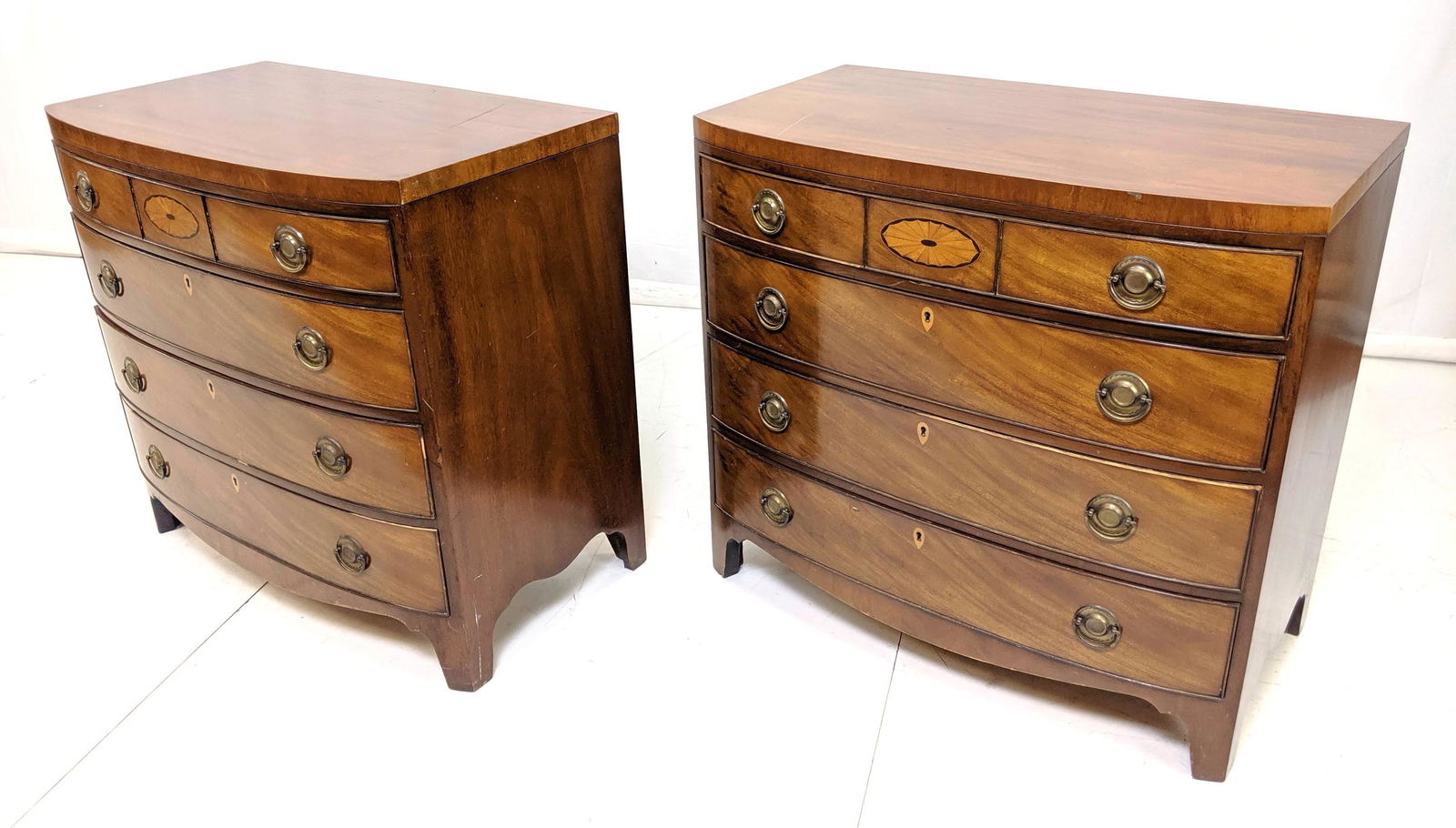 Pr KITTINGER BUFFALO 4 Drawer Chests. Inlaid desi (1 of 20)