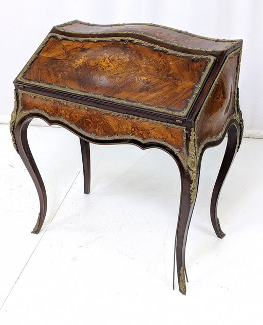 Antique French Inlaid Drop Front Writing Desk Or Sep 10 2019