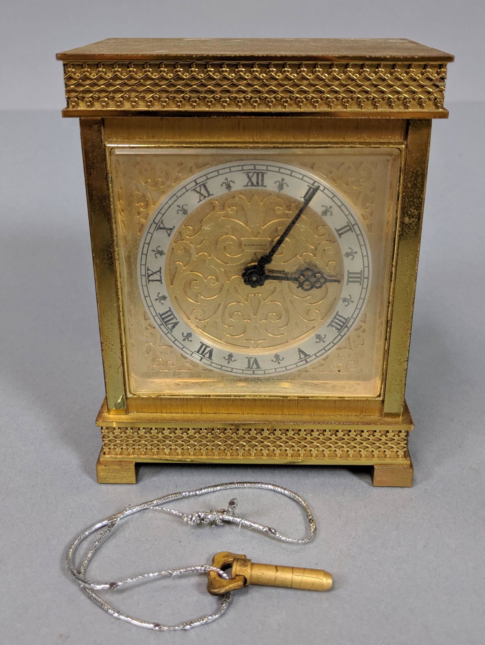 B. ALTMAN & CO Brass Case Carriage Clock. Decorat (1 of 9)