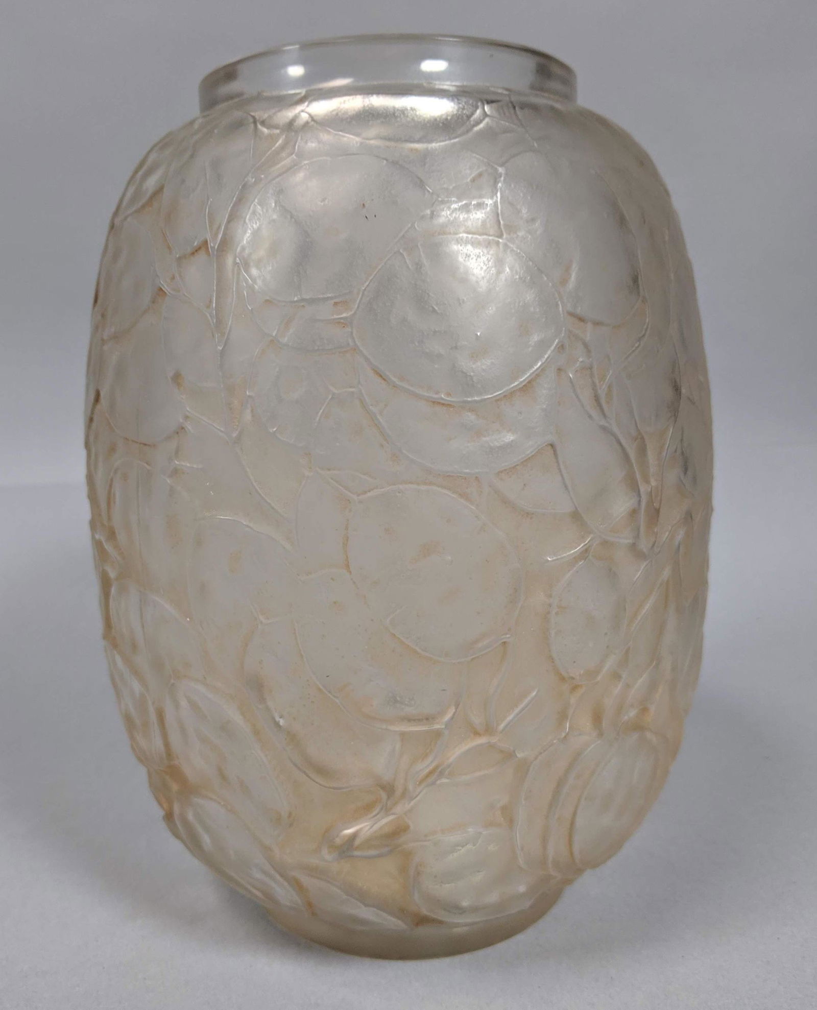 Antique Rene Lalique France Crystal Vase Monnai Sep 10 2019