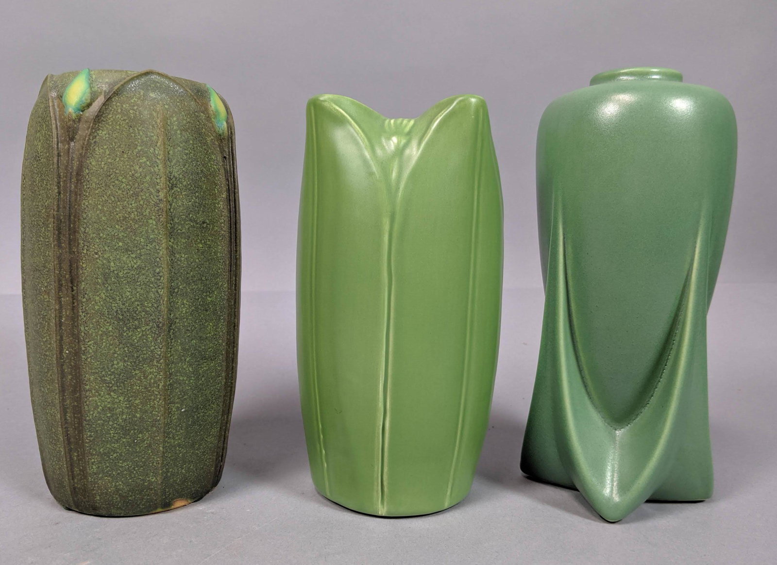 3pc Contemporary Arts & Crafts Pottery Vases. 1) (1 of 17)