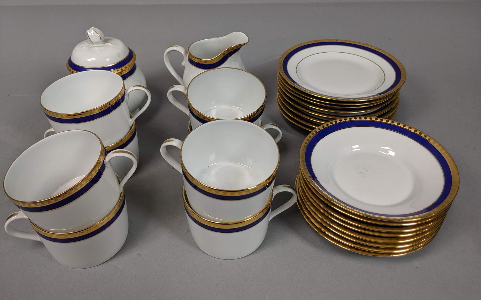 26pc TIFFANY & CO "Blue Band" China Drink Set. LI (1 of 7)