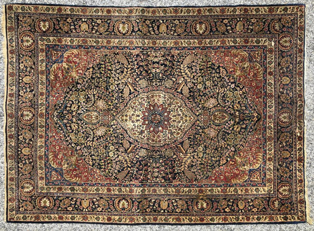 4'8 x 6'3 Isfahan Style Handmade Oriental Rug Car (1 of 9)